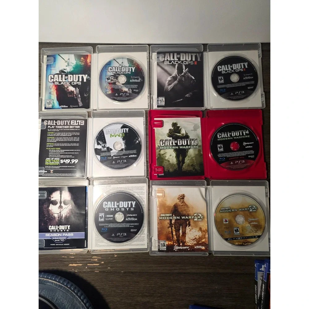 Call of Duty PS3 Game Lot Black Ops 1 2 Modern Warfare 2 3 4 Ghosts Bundle